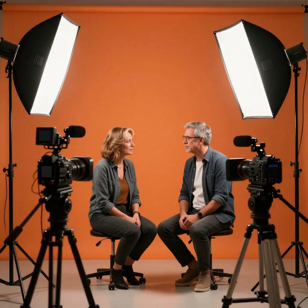 Retrato artístico en blanco y negro