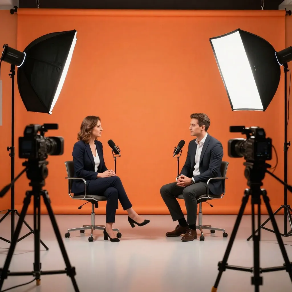 Equipo de producción trabajando